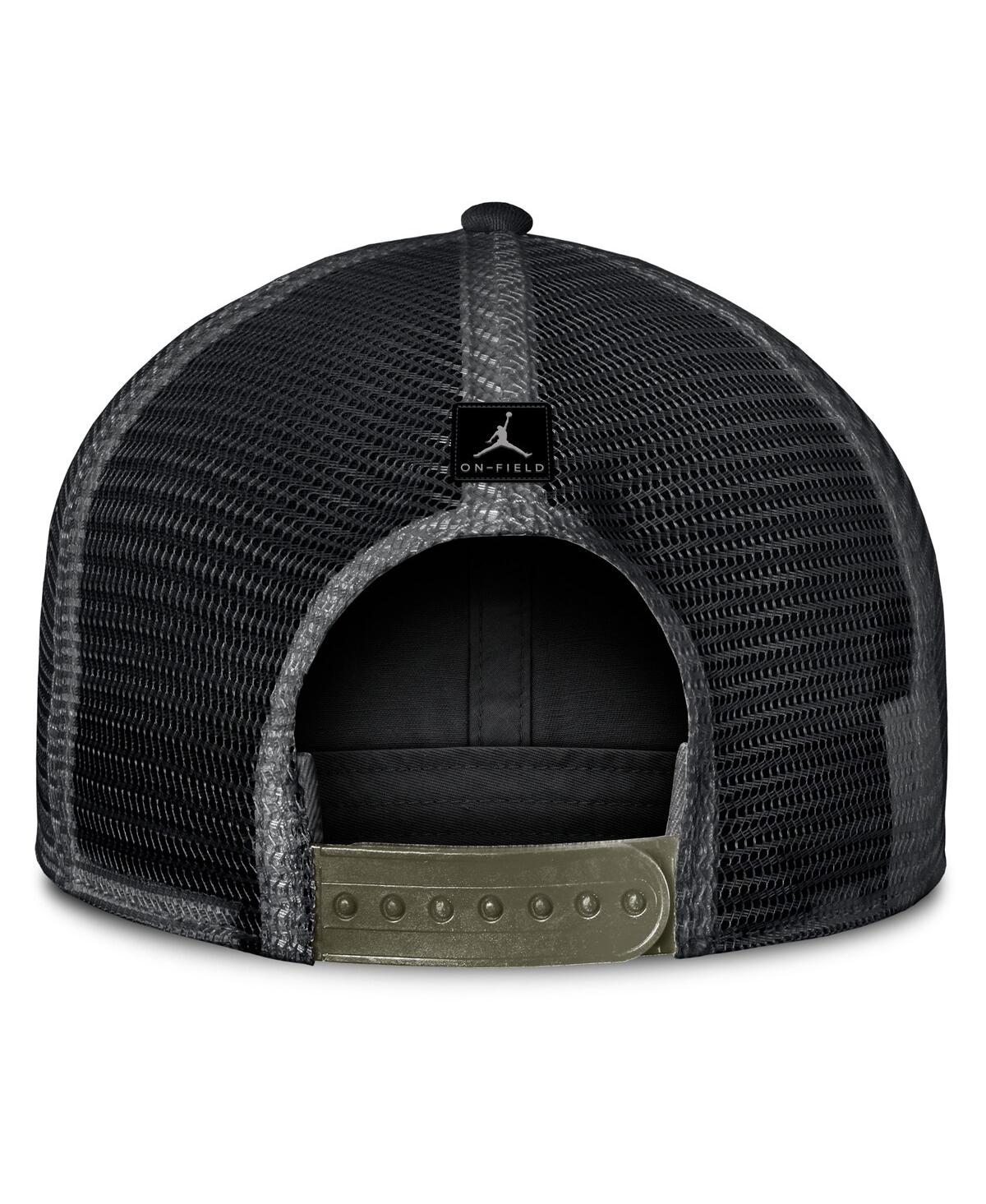 Jordan Men's Camo North Carolina Tar Heels 2025 Military Appreciation Rise Adjustable Trucker Hat