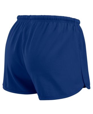 Women's Royal Chicago Cubs Heavy Rugby Jersey Cropped Long Sleeve T-Shirt and Shorts Lounge Set