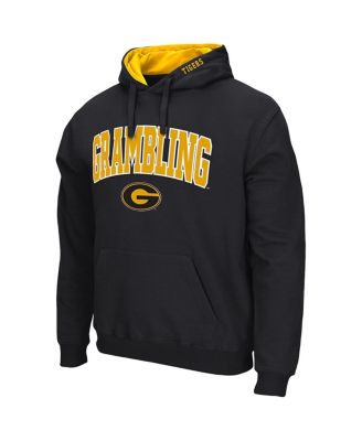 Men's Black Grambling Tigers Arch Logo 3.0 Pullover Hoodie