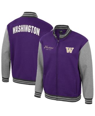 Colosseum - Men's Purple Washington Huskies Ambi-Turner Full-Zip Varsity Jacket