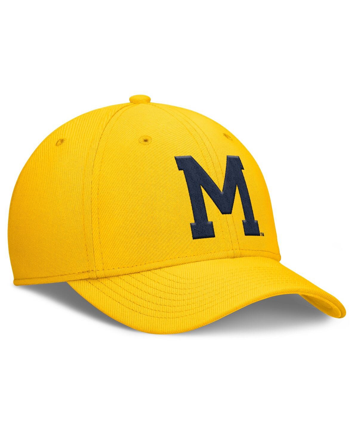 Nike Men's Maize Michigan Wolverines Rise Academic Dri-fit Flex Hat