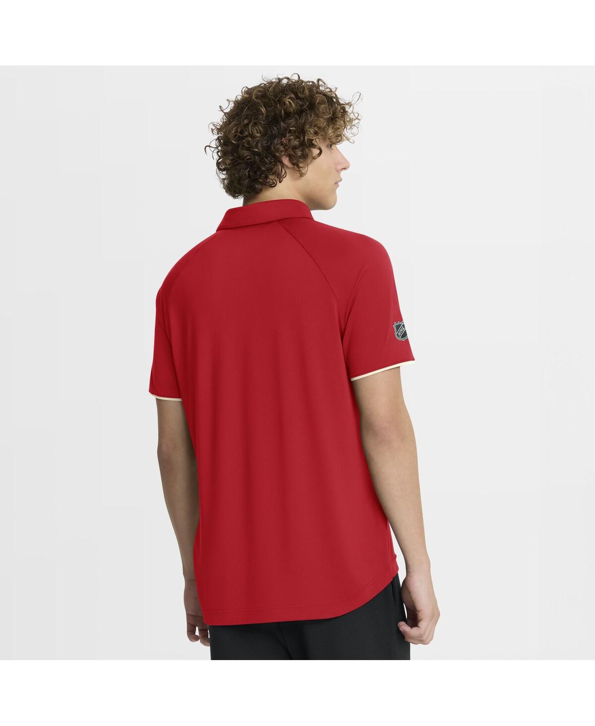 Fanatics Men's Red Detroit Red Wings Authentic Pro Centennial Rink Raglanâ Polo Shirt In Red