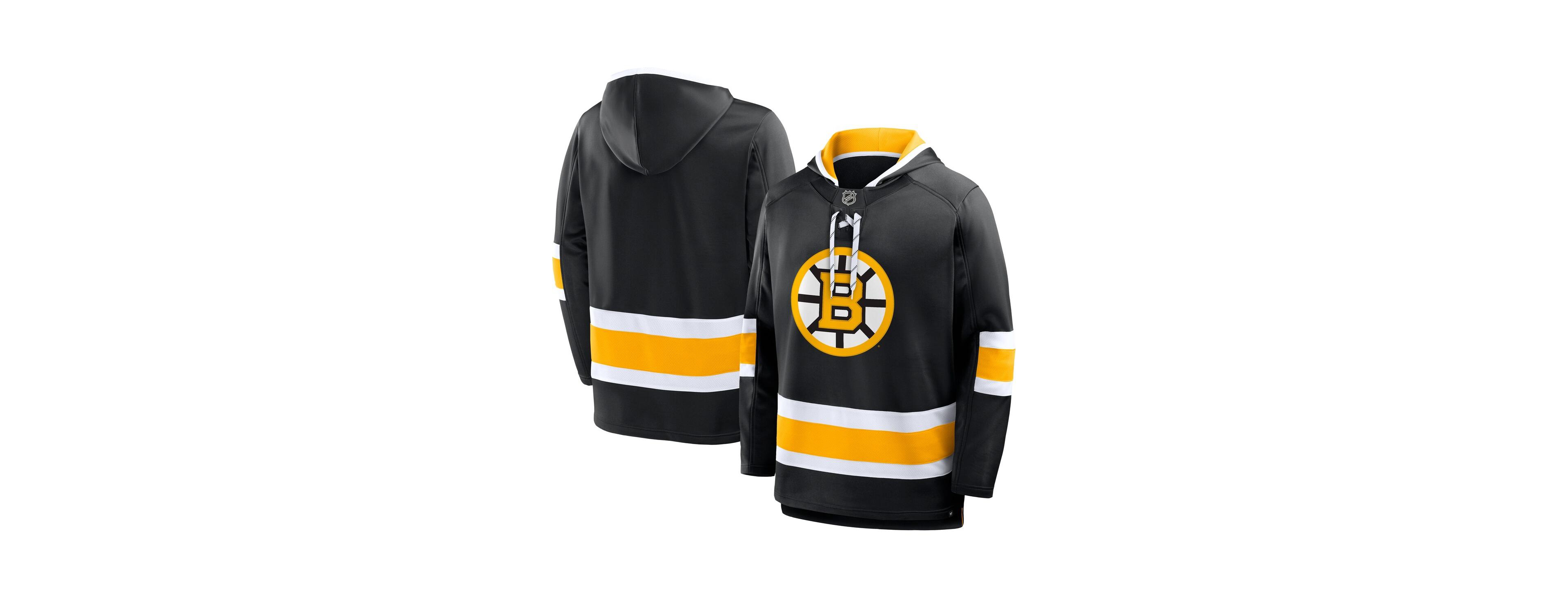 Fanatics Men's Black Boston Bruins Prime Time Fleece Hoodie