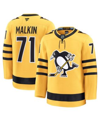 Fanatics - Men's Evgeni Malkin Gold Pittsburgh Penguins Alternate Premium Player Jersey