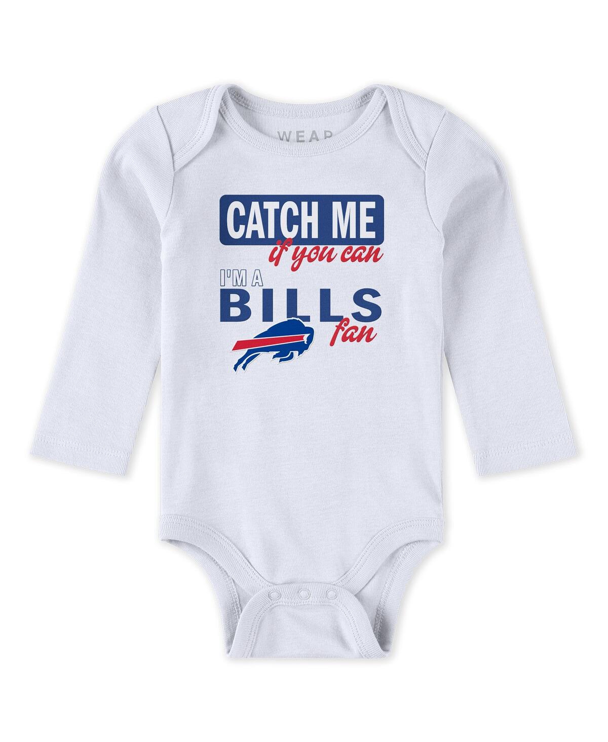 Wear by Erin Andrews Baby Boys and Girls Newborn 3-Piece Buffalo Bills Turn Me Around Bodysuits Pant Set