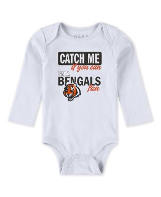 Baby Boys and Girls Newborn 3-Piece Cincinnati Bengals Turn Me Around Bodysuits and Pant Set
