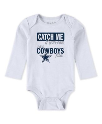 Baby Boys and Girls Newborn 3-Piece Dallas Cowboys Turn Me Around Bodysuits and Pant Set