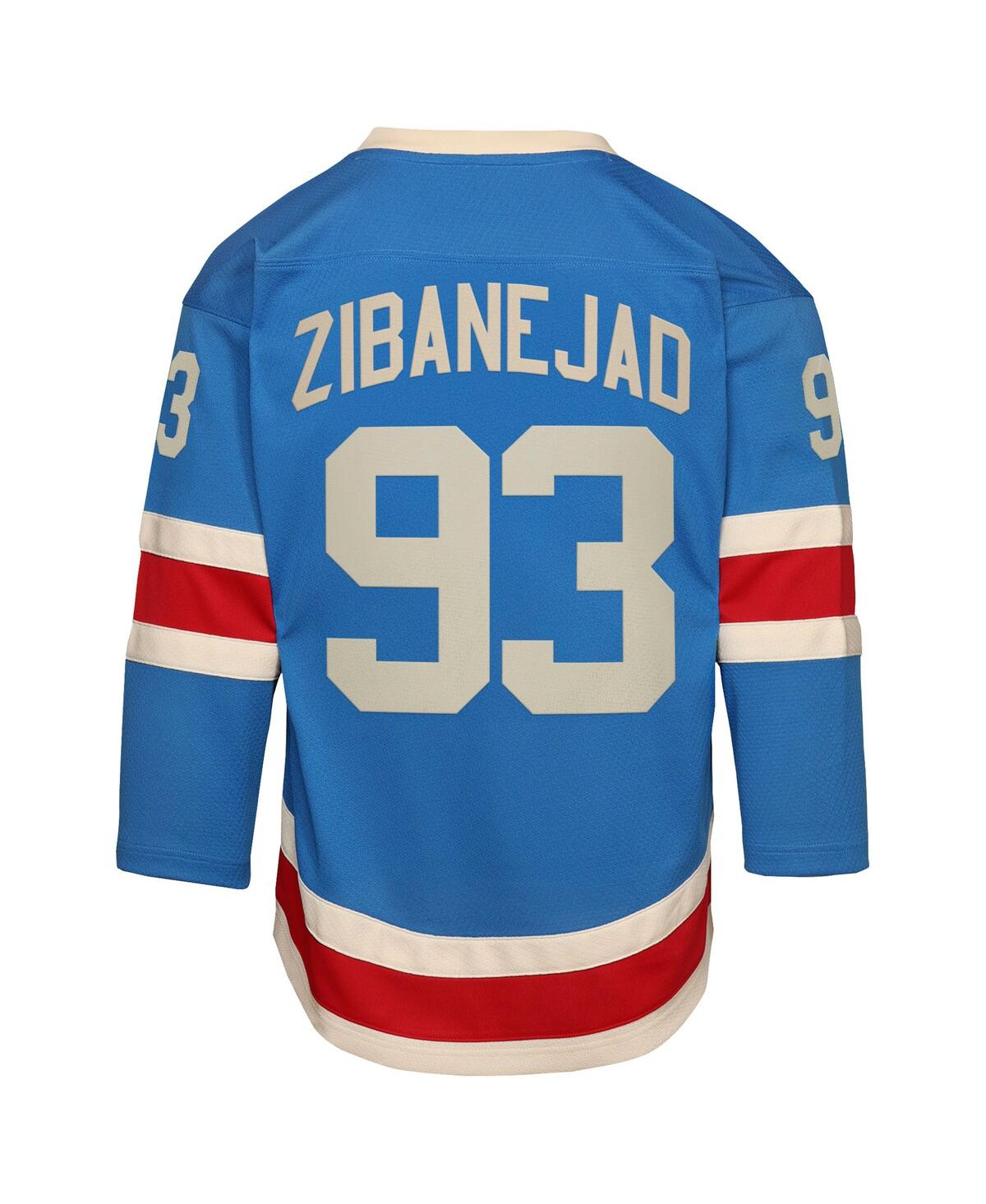Outerstuff Big Boys and Girls Mika Zibanejad Blue New York Rangers Centennial Replica Jersey