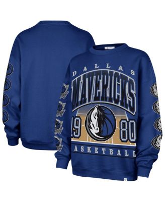 '47 Brand - Women's Blue Dallas Mavericks Go Big Oversized Sweatshirt