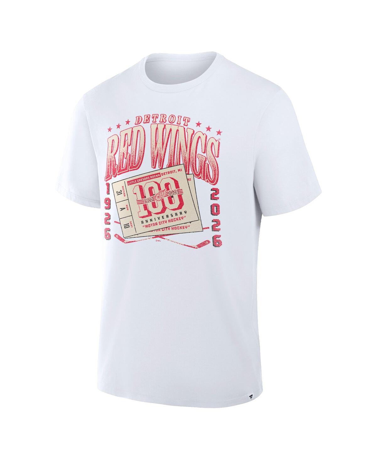 Fanatics Men's White Detroit Red Wings Centennial Legacy T-Shirt