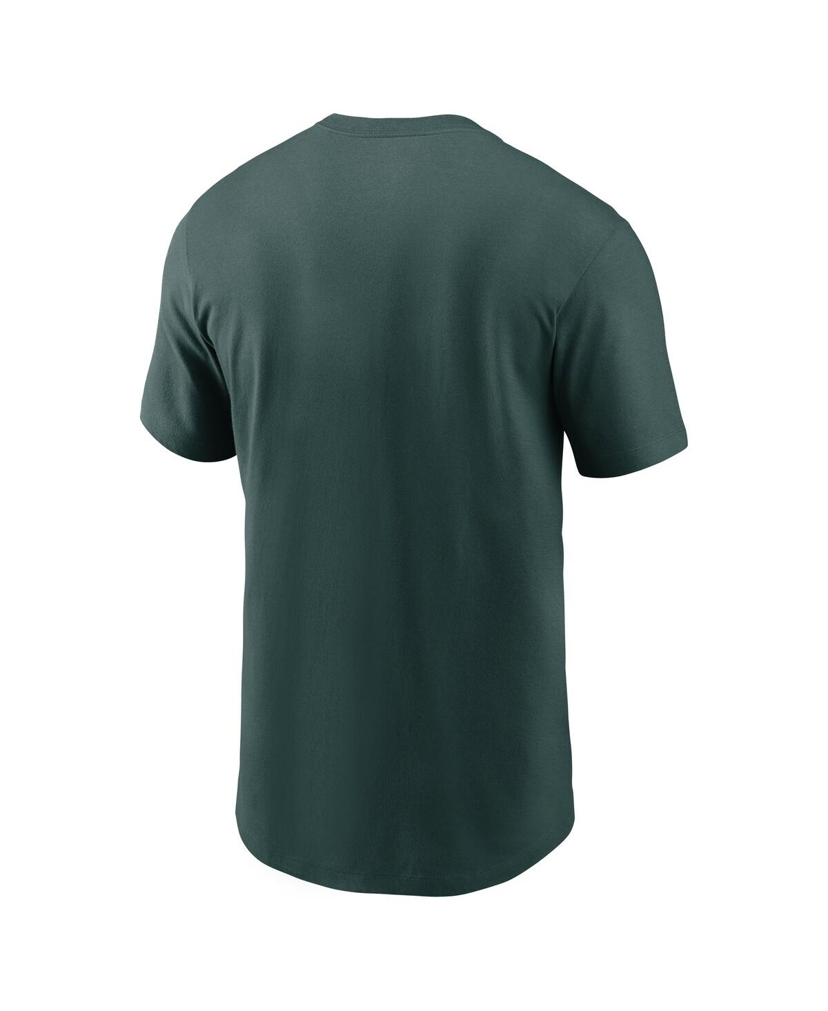 Nike Men's Green Michigan State Spartans Hockey Sparty Sport T-Shirt