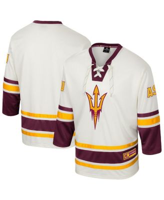 Colosseum - Men's Cream Arizona State Sun Devils Puck Proud Fashion Hockey Jersey
