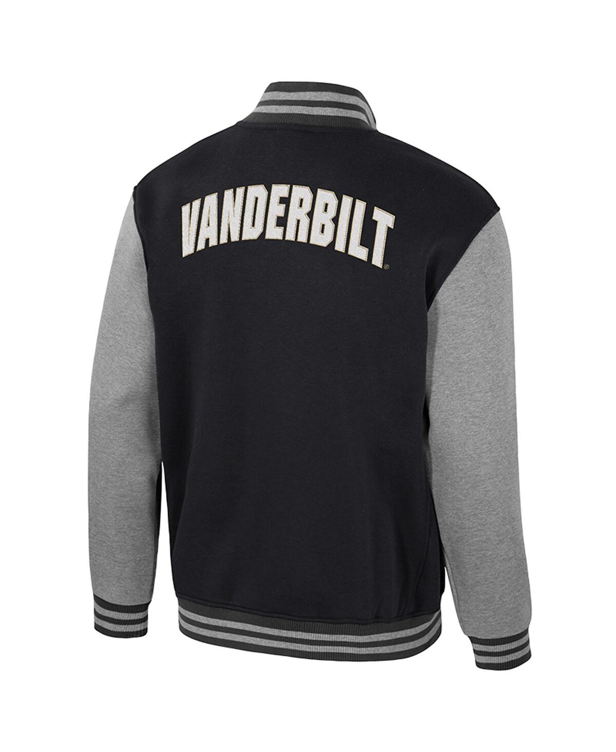 Colosseum Men's Black Vanderbilt Commodores Ambi-Turner Full-Zip Varsity Jacket