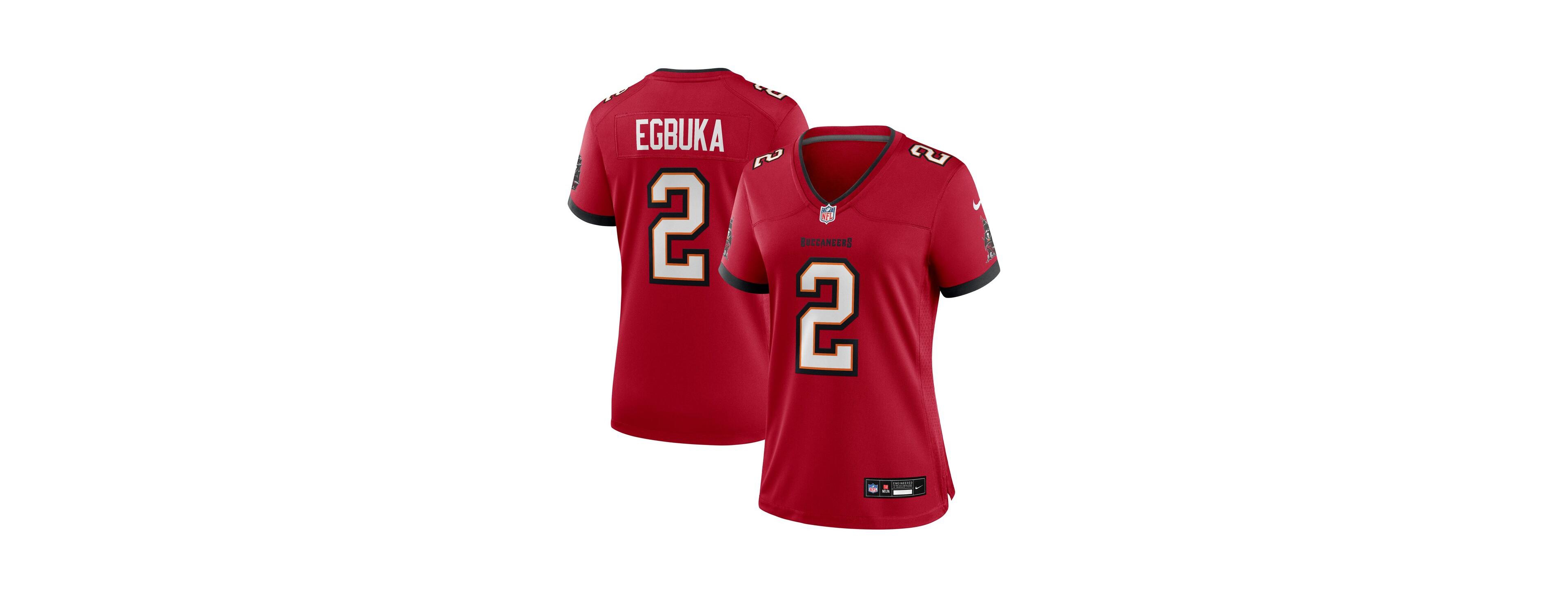 Nike Women's Emeka Egbuka Red Tampa Bay Buccaneers Team Game Jersey