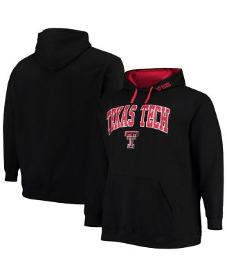 Colosseum - Men's Black Texas Tech Red Raiders Big Tall Arch Logo 2.0 Pullover Hoodie