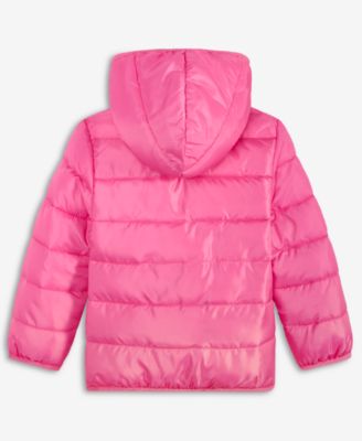 Toddler Girls' 2T-4T Smile Lightweight Packable Hooded Jacket