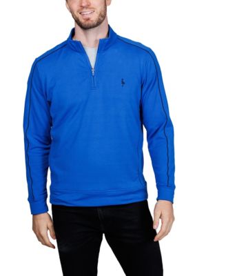 Men's Textured Knit Performance Quarter Zip