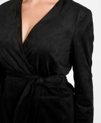 Women's Mila Faux Suede Belted Blazer