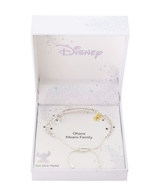 Lilo and Stitch "Ohana" Crystal Adjustable Bolo Bracelet