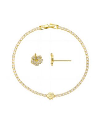 Lilo and Stitch Cubic Zirconia Bracelet and Earring Set