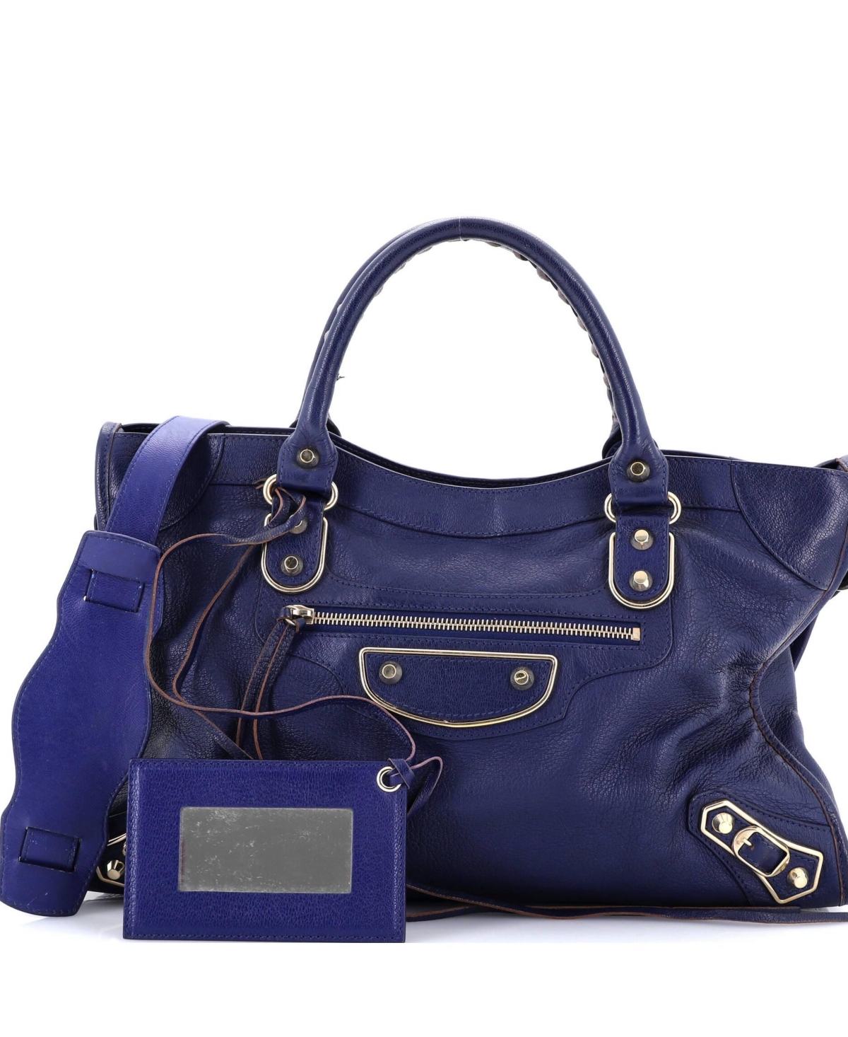 Pre-Owned Balenciaga Medium City Classic Metallic Edge Bag Leather