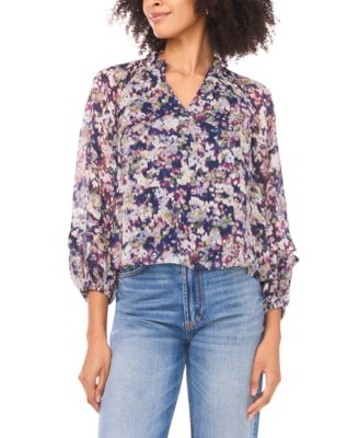 Sam & Jess - Petite V-Neck Pull-On Top