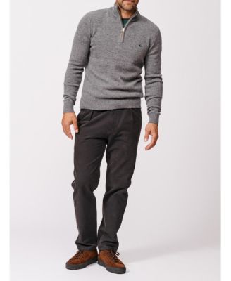 Men's Pepper Lambswool Zip Neck Sweater
