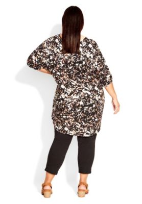 Women's Plus Size Leila Foil Print Top