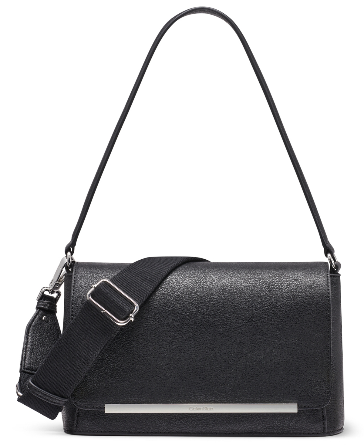 Macy's Alia Magnetic Snap Shoulder Bag In Black