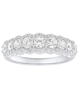 Forever Grown Diamonds - Diamond Ring (1 ct. t.w.) in 14k Gold Plated Sterling Silver White Rhodium