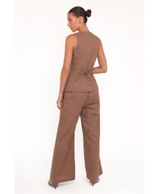 Women's Caitlin Pant Set - Brown