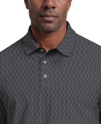 Men's All-Over Micro Jacquard Short-Sleeve Golf Polo Shirt