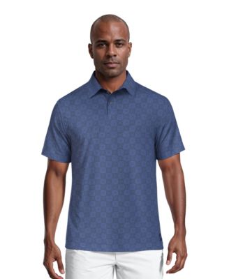 Men's All-Over Batik Geometric-Print Short-Sleeve Golf Polo Shirt