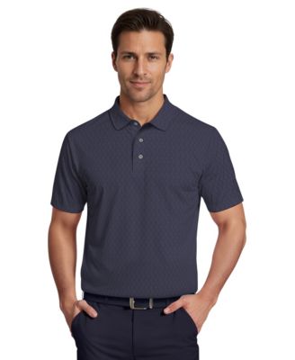 Men's All-Over Micro Jacquard Short-Sleeve Golf Polo Shirt