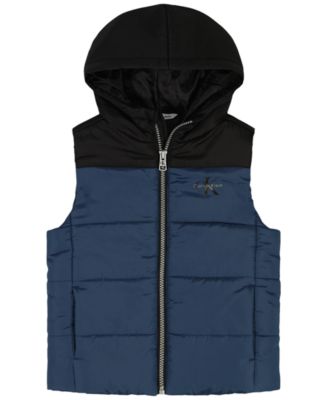 Boys' 2T-7 Hooded Vest, T-shirt and Joggers, 3-Piece Set