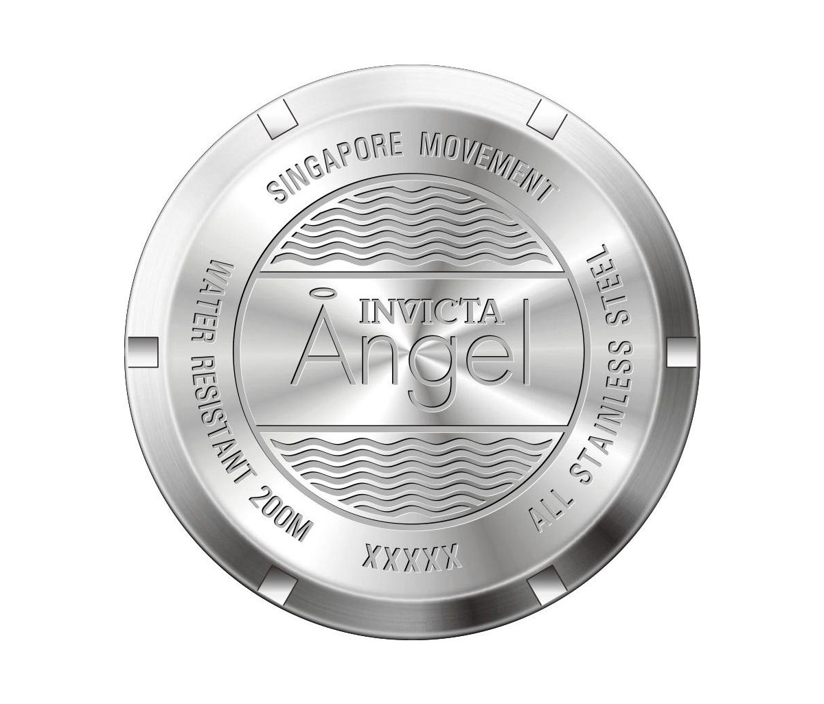 Invicta Women's Angel Quartz 3 Hand White Dial Watch