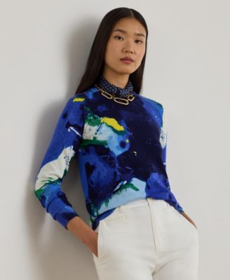 Lauren Ralph Lauren - Women's Abstract-Motif Crewneck Sweater