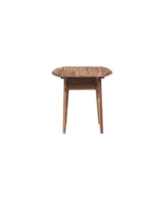 Fusion Solid Sheesham Wood End Table, Natural