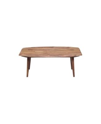 Fusion Solid Sheesham Wood Coffee Table, Natural