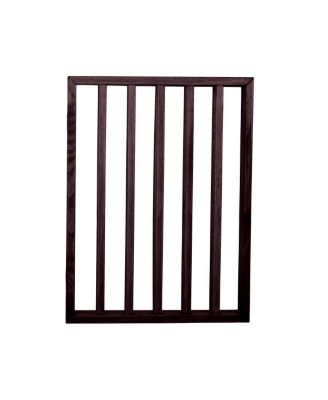 3-Panel Foldable Pet Gate, Brown