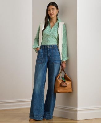 Women's Striped Long-Sleeve Shirt