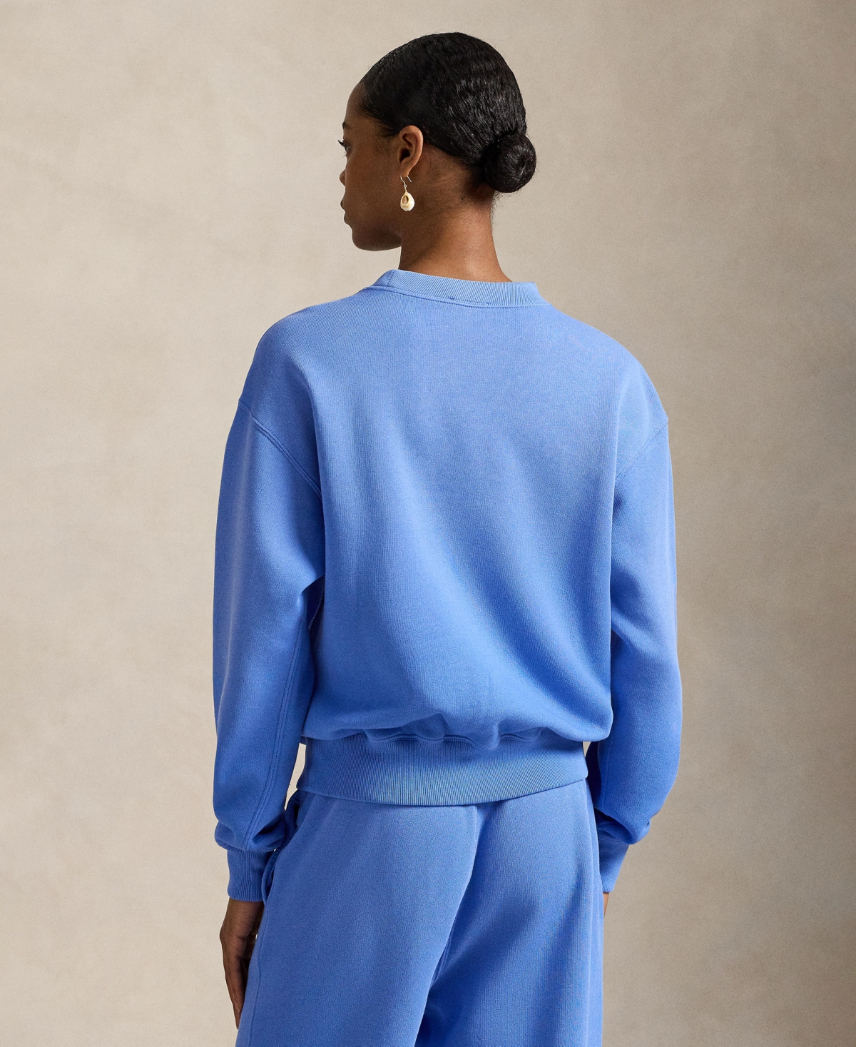 Polo Ralph Lauren Women's Fleece Crewneck Sweatshirt In Blue