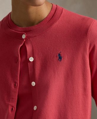 Women's Crewneck Button-Up Cardigan