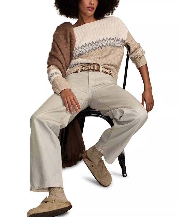 Women's Fair Isle Long-Sleeve Sweater - thumbnail 7