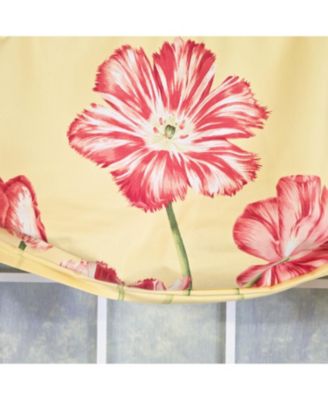 100% Cotton La Tulipe Butterfly With Poly/Cotton lining Rod Pocket Valance 50" x 17" Yellow