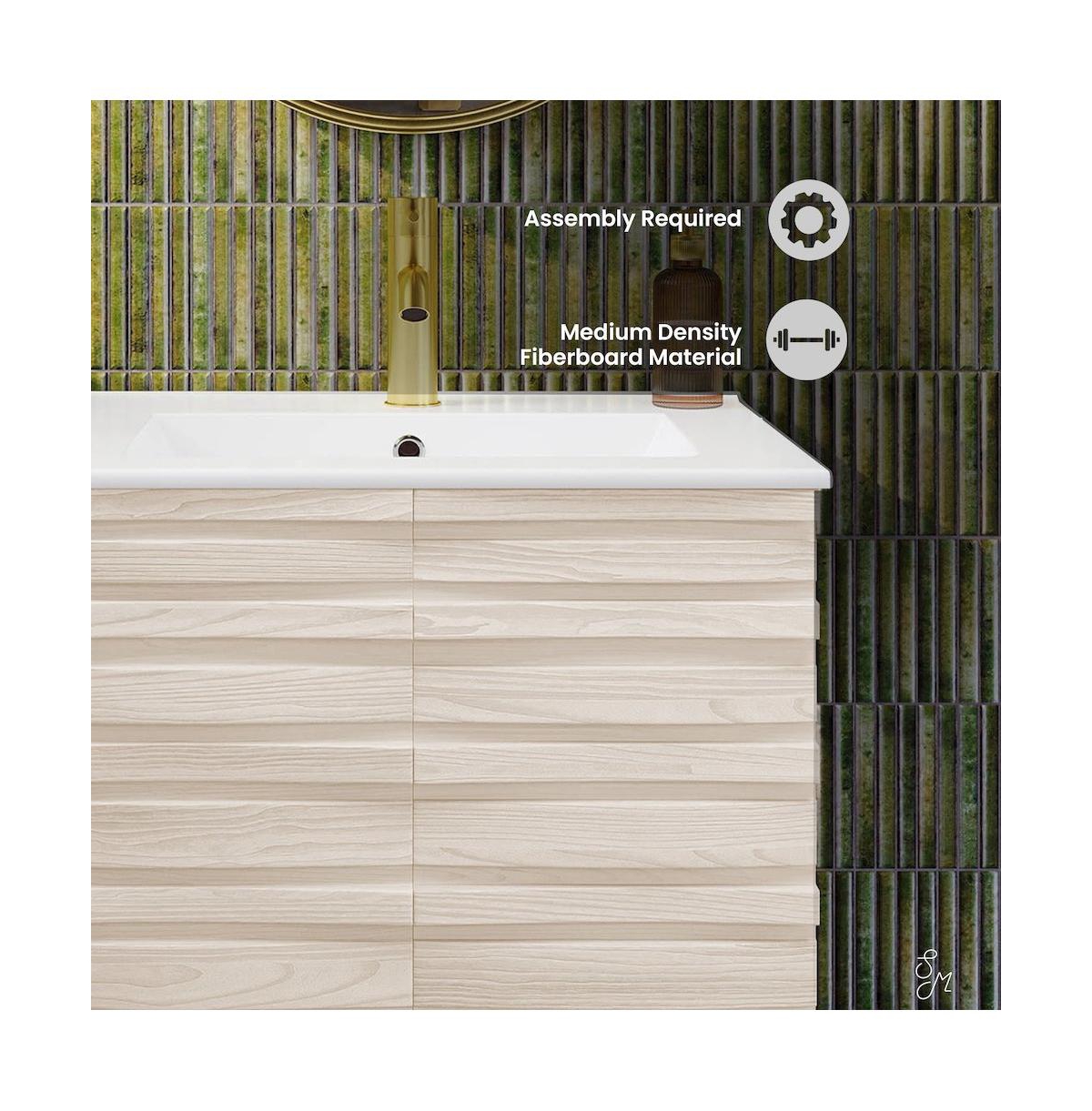 Cascade 24'' Bathroom Vanity in White