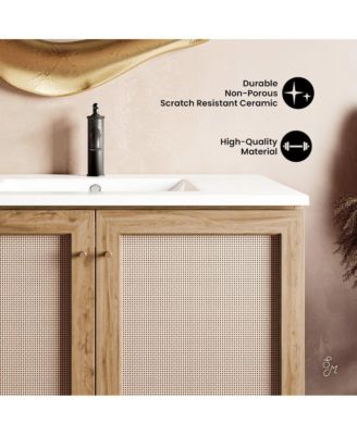 36" MDF Classe Freestanding Bathroom Vanity with Sink Top