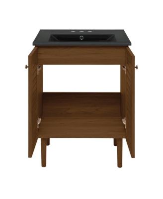 24" Freestanding Bathroom Vanity , 3-Hole Centerset Sink Top