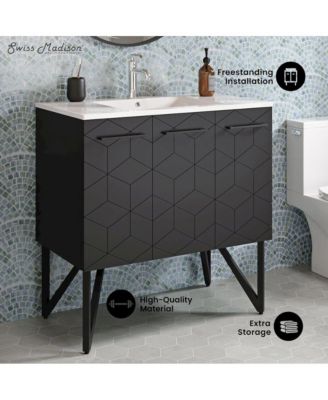 Annecy 36" Freestanding Bathroom Vanity with Sink Top