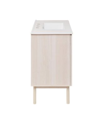 36" MDF  3-Hole Widespread Sink Top Freestanding Bathroom Vanity